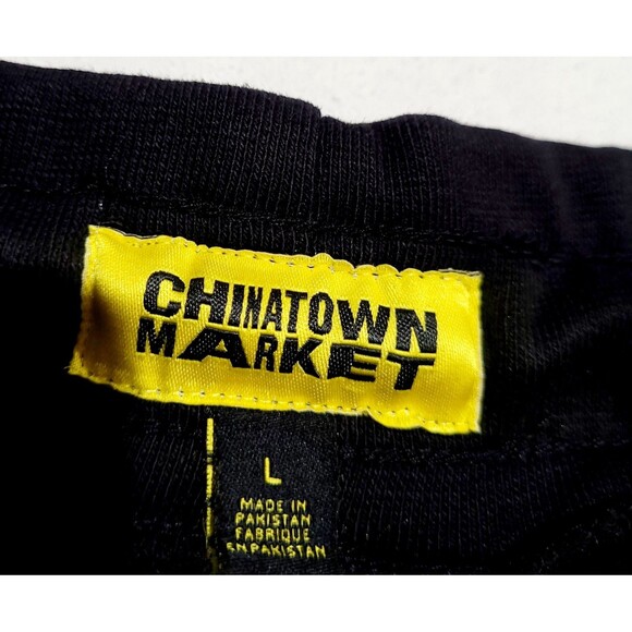 Chinatown Market Aztec Patchwork 3D Logo Black Sweatpants Men's Large NWOT - Picture 6 of 8